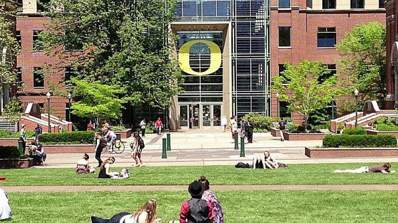 The Lillis College of Business complex